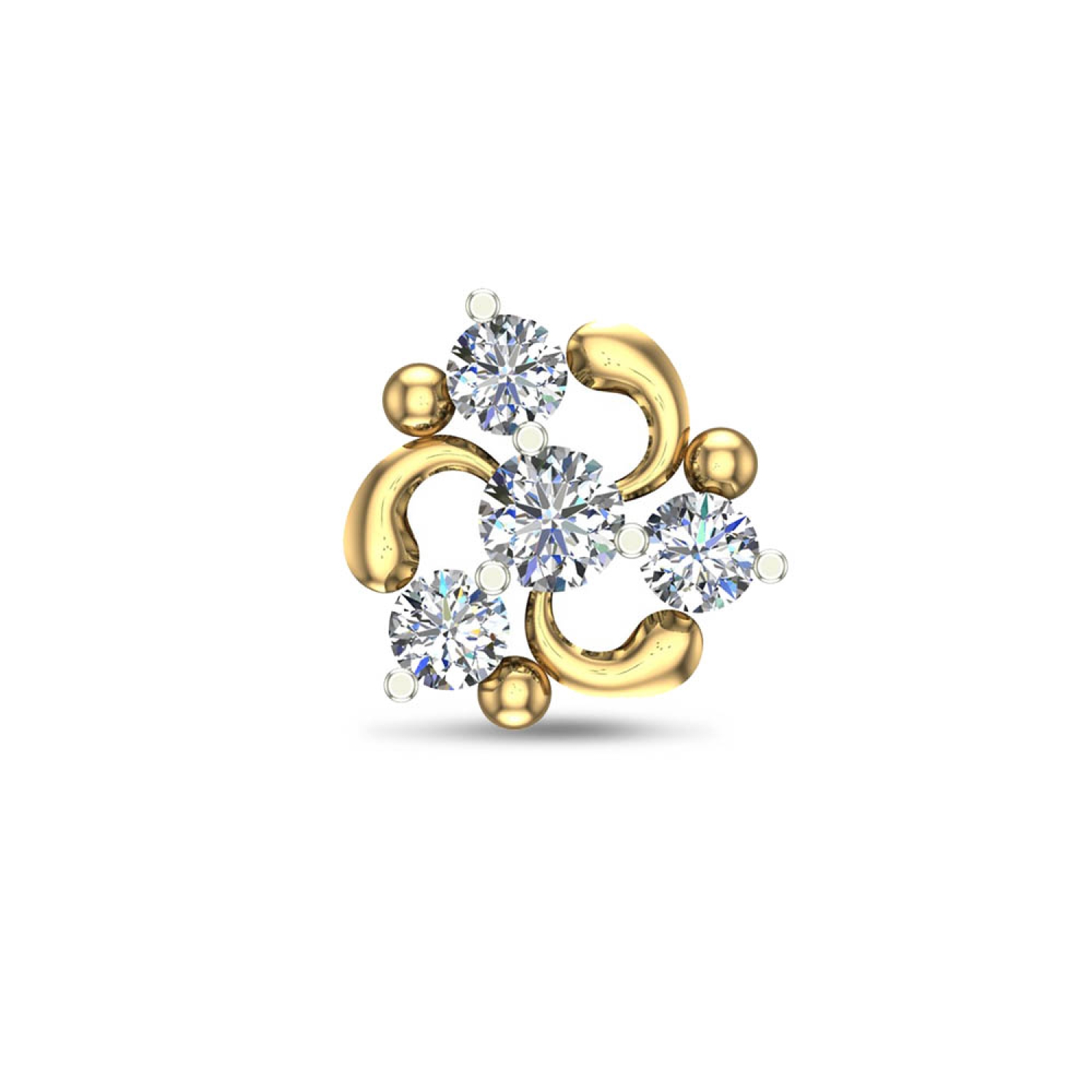 Diamond nose deals pin online shopping